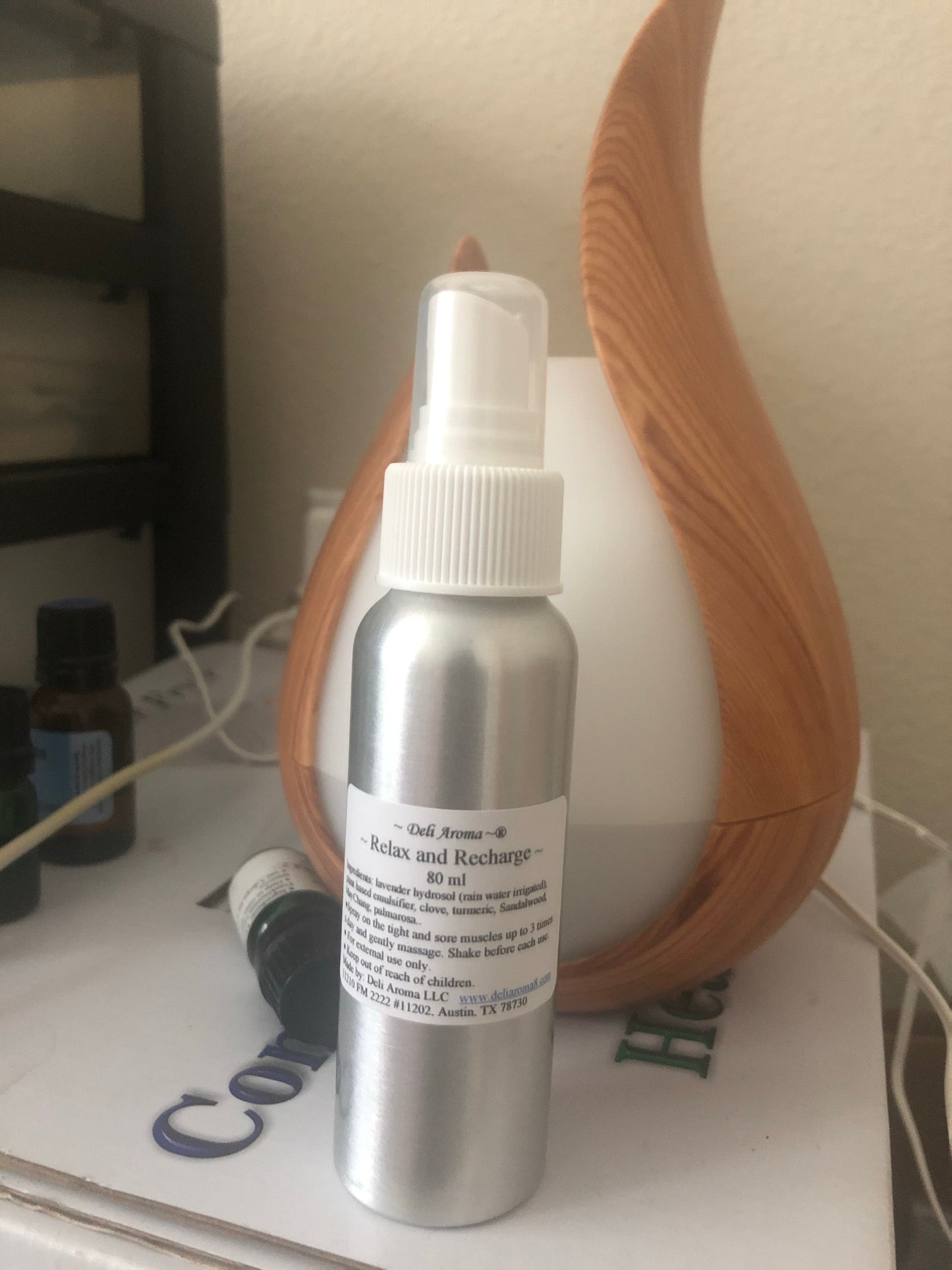 Relax and Recharge (Turmeric Spray) 80ml - Deli Aroma